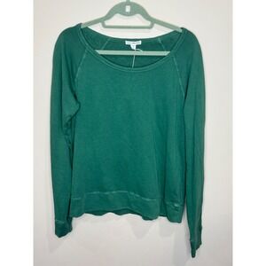 Standard James Perse Relaxed Long-sleeve Raglan Sweatshirt‎ NWT Sz 3 L Green